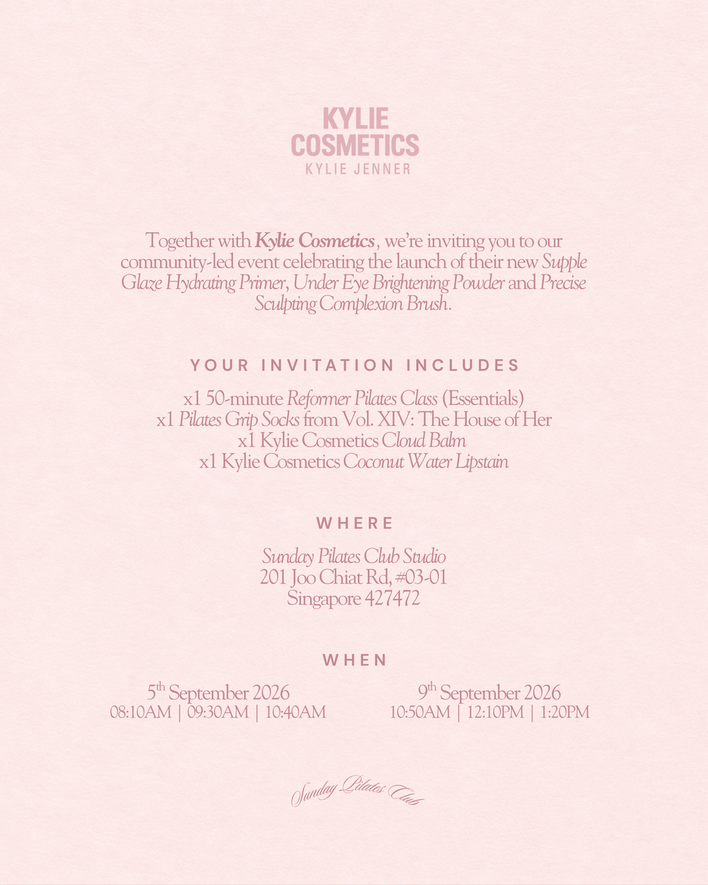 SPC | Kylie Cosmetics: Sculpt Beyond Beauty Community Event